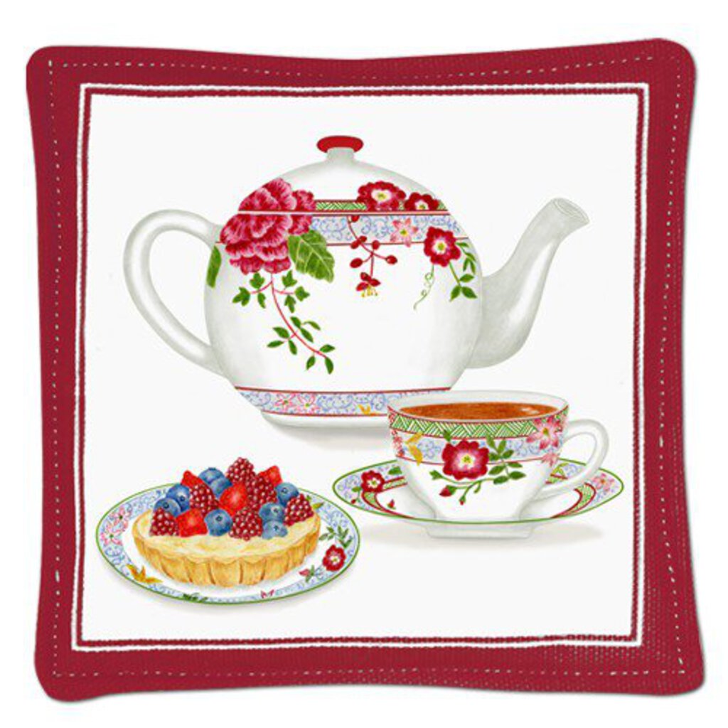 Alice's Cottage Single Spiced Mug Mat - Floral Teapot