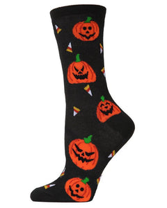 Memoi Socks - Halloween Jack-o-Lanterns & Candy Corn
