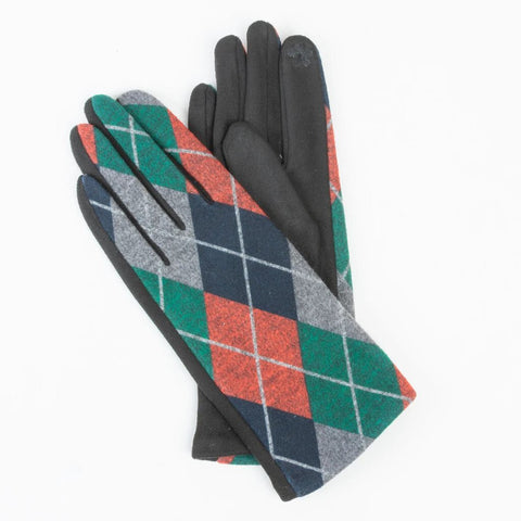 Winter Clara Christmas Plaid Gloves