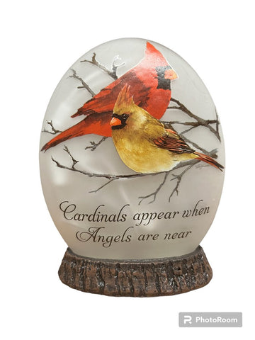 Stony Creek Pre-Lit Orb - Memorial Cardinal "Angels Appear"