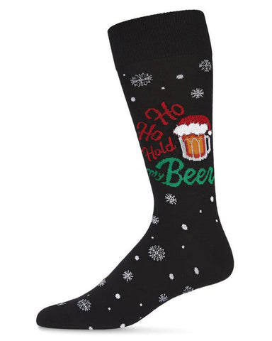 Memoi Socks - Men's Hold my Beer Christmas Crew