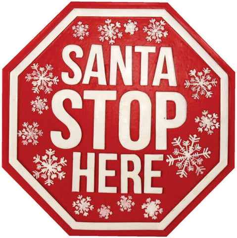 Christmas Stepping Stone - Santa Stop Here