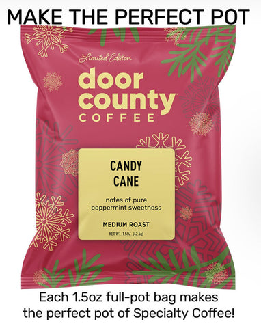 Door County Coffee Full Pot Bag - Candy Cane