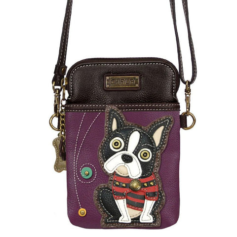 Chala Handbag Cellphone Crossbody - Boston Terrier