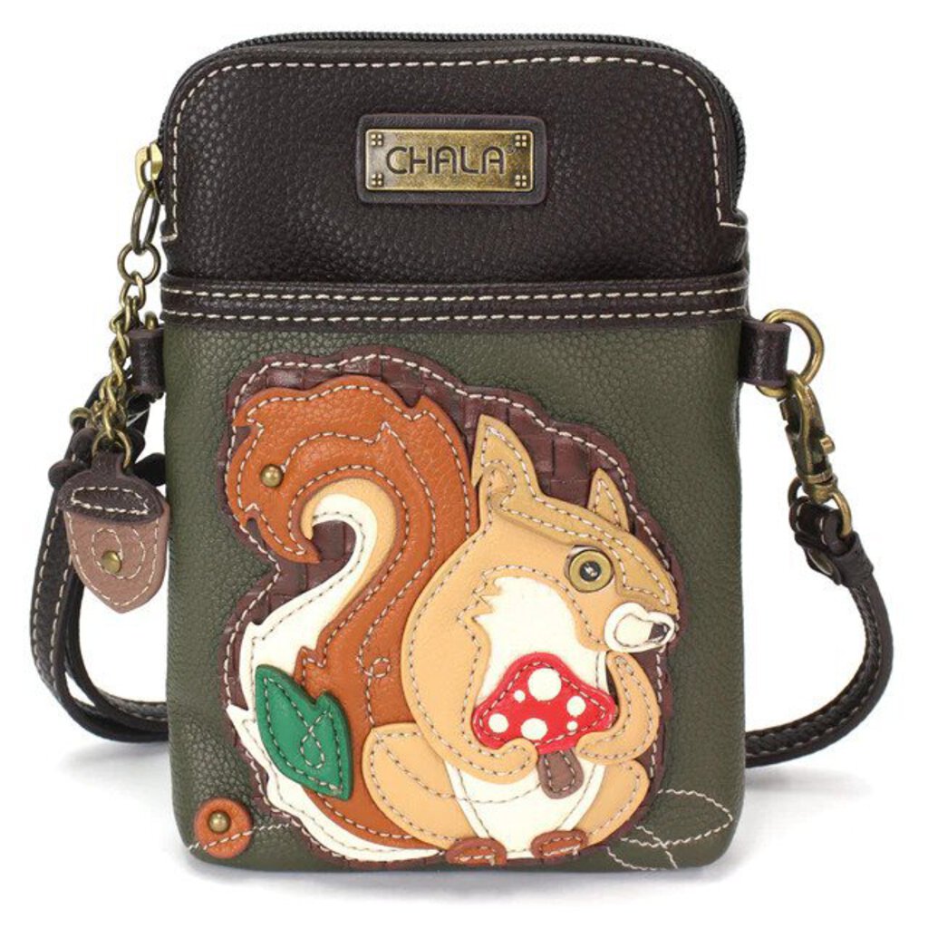 Chala Handbags Cellphone Xbody - Squirrel