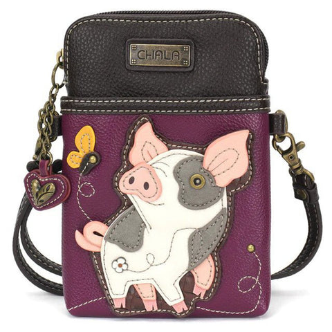 Chala Handbags Cellphone Xbody Handbag - Pig