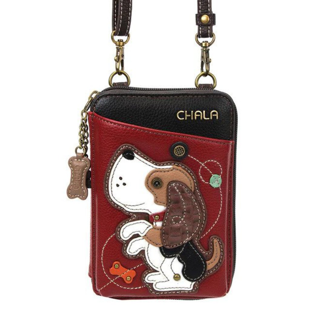 Chala Handbags Wallet Crossbody - Happy Dog