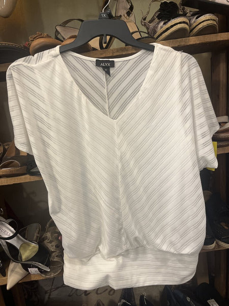 Patterned White Shirt