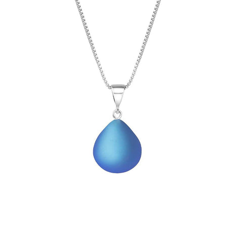 Drop Pendant Frosted Necklace