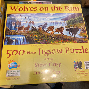 Wolves on the Run 500pc puzzle