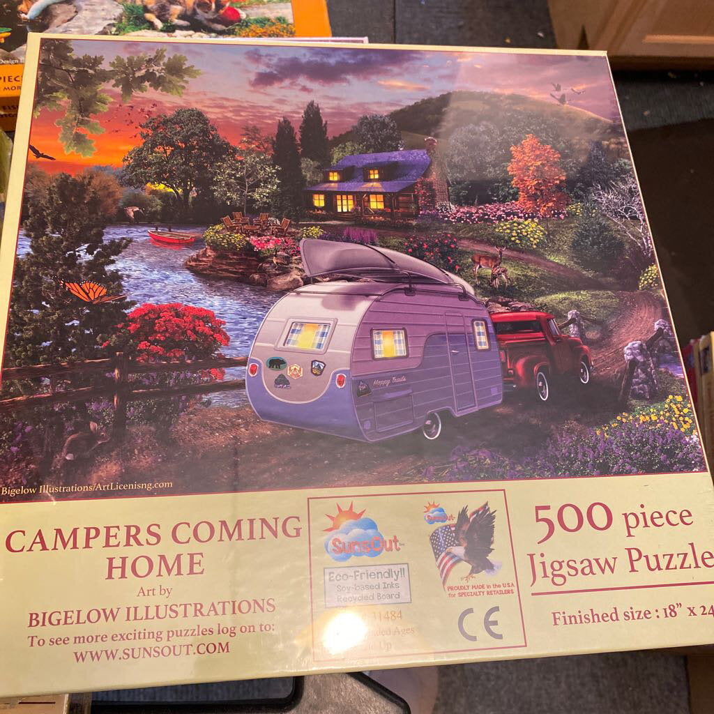 Campers coming HOme 500pc puzzle