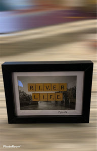 Wordz in Framez - River Life 6x8 Framed Art