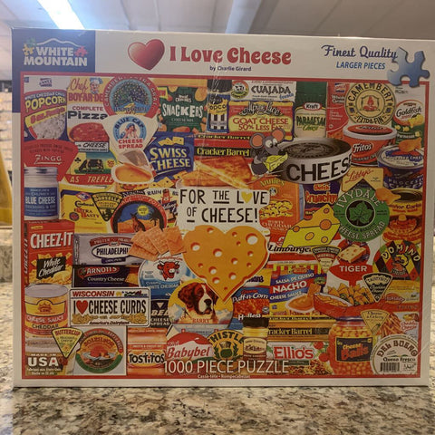 White Mountain I Love Cheese 1000pc Puzzle